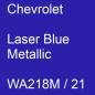 Preview: Chevrolet, Laser Blue Metallic, WA218M / 21.